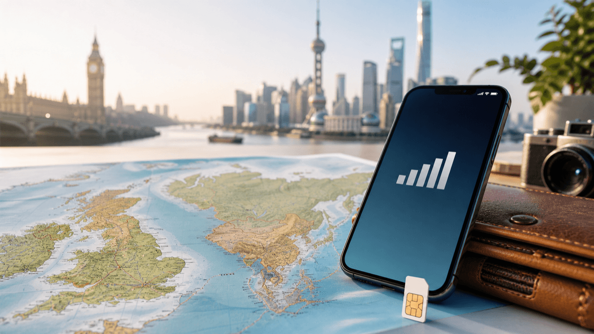iPhone 双卡怎么设置，英国号码收短信、旅行卡负责上网