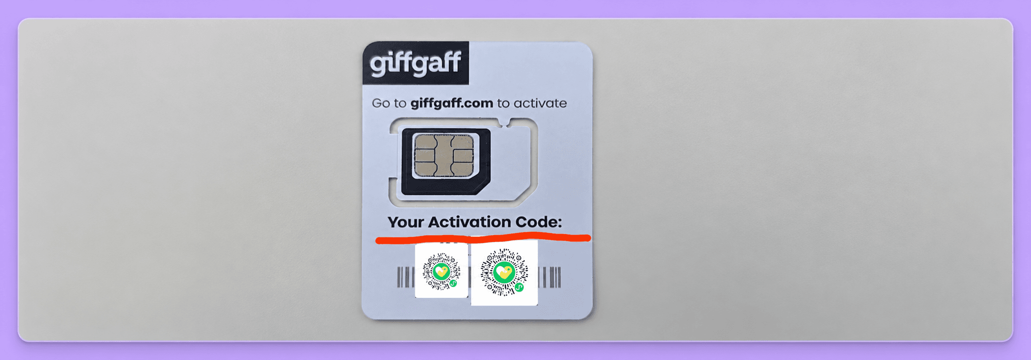 giffgaff 激活流程页面截图